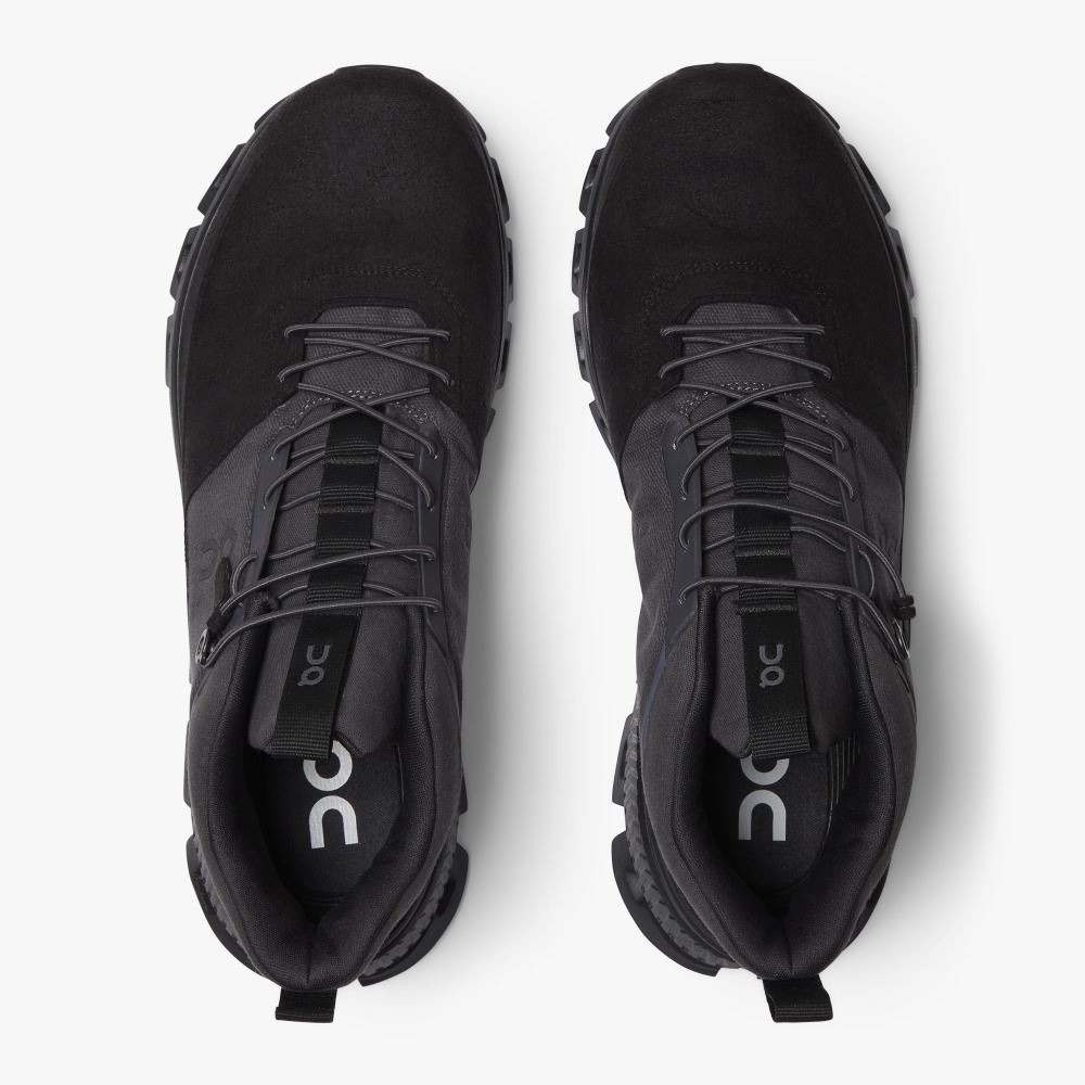 Men's On Running Cloud Hi Trainers Black Grey | UVG5893PI