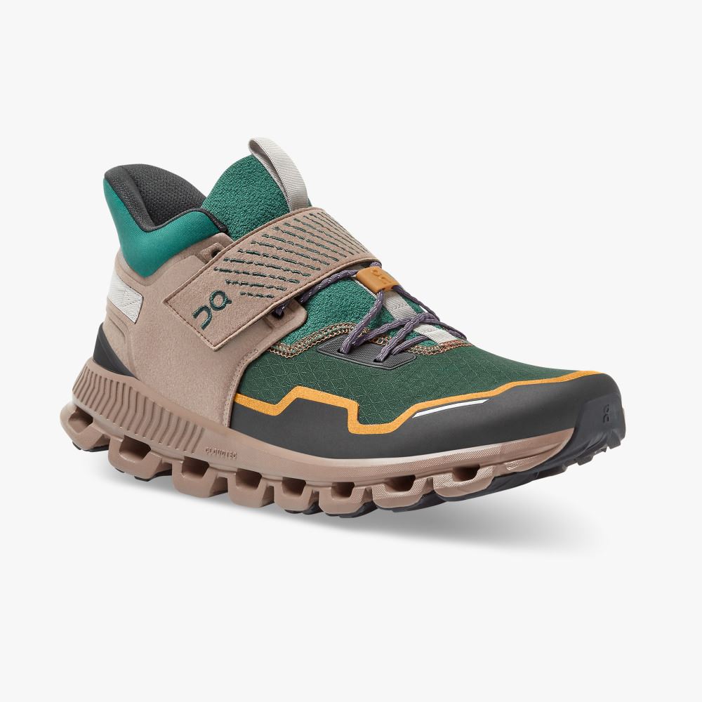 Men's On Running Cloud Hi Trainers Khaki Green | IIE73100BM