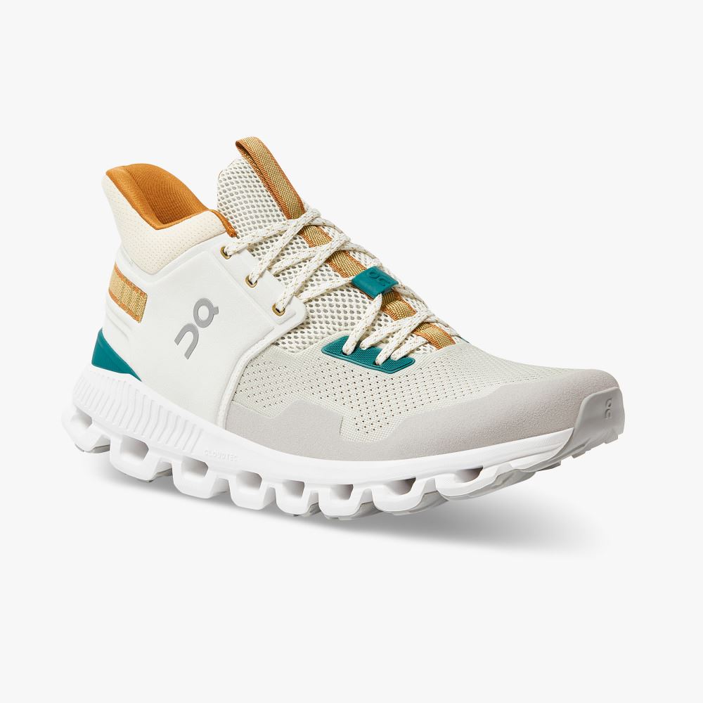 Men's On Running Cloud Hi Trainers White | CYM6747RC