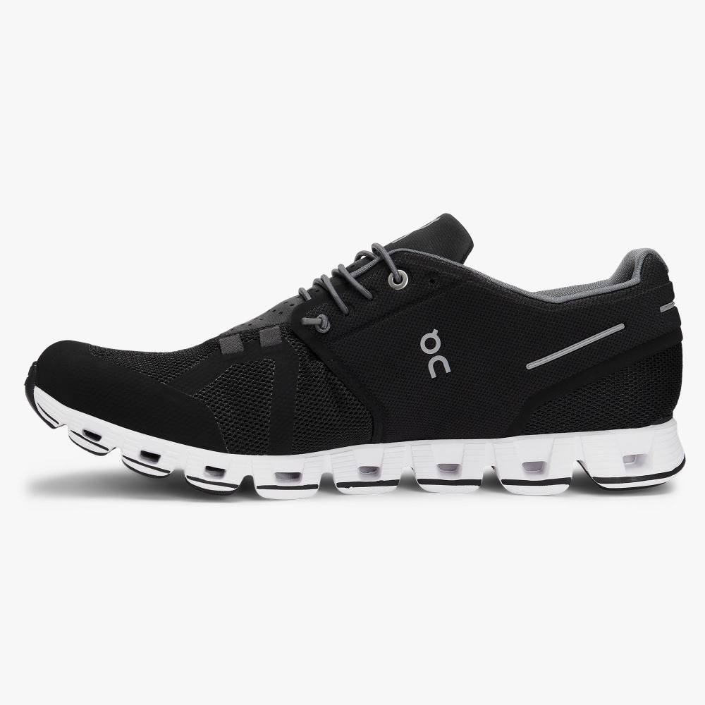 Men's On Running Cloud Trainers Black | EAH2562TR