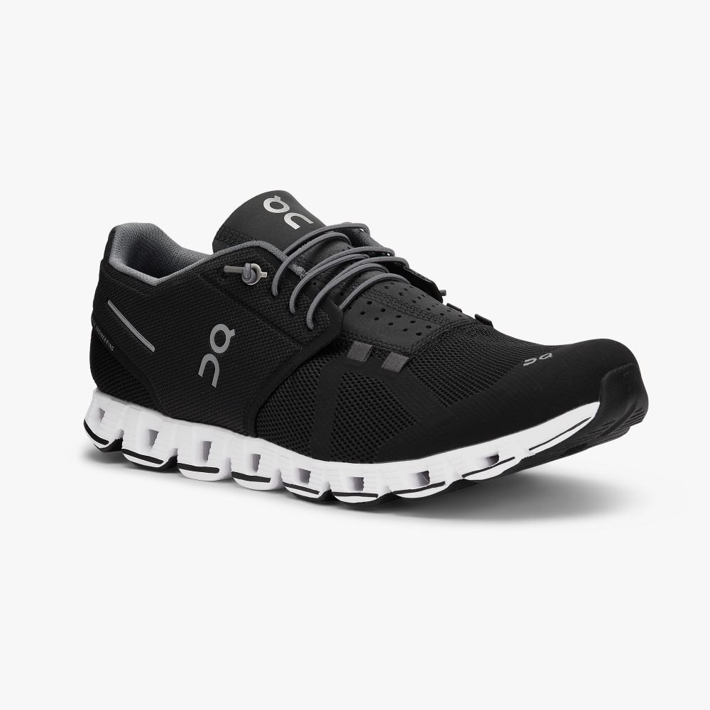 Men's On Running Cloud Trainers Black | EAH2562TR