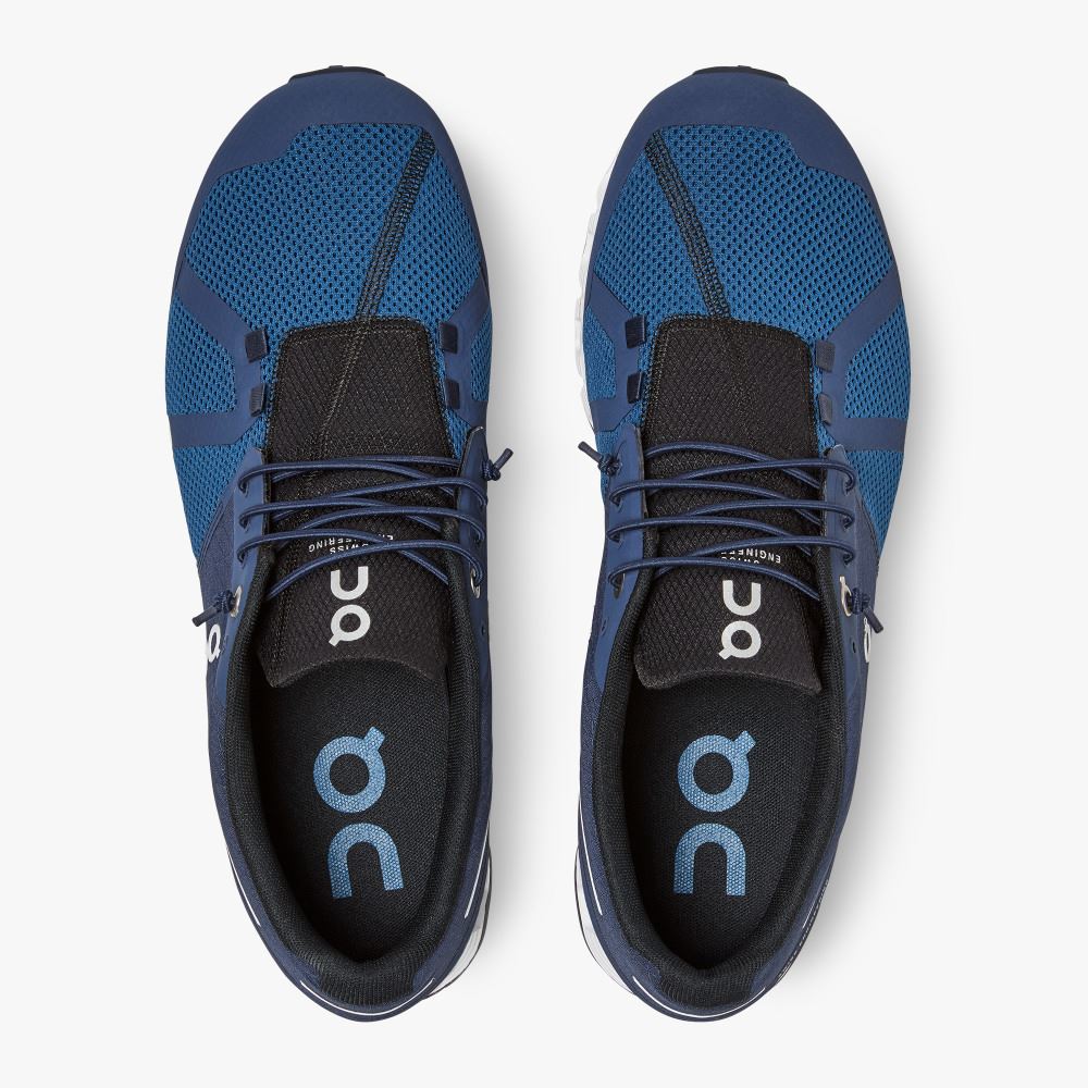 Men's On Running Cloud Trainers Blue | BNG7429ZW