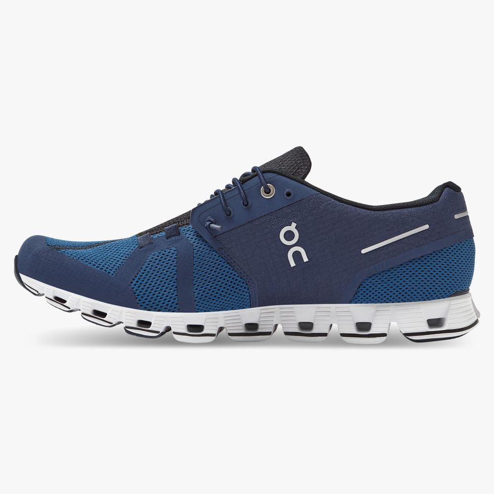 Men's On Running Cloud Trainers Blue | BNG7429ZW