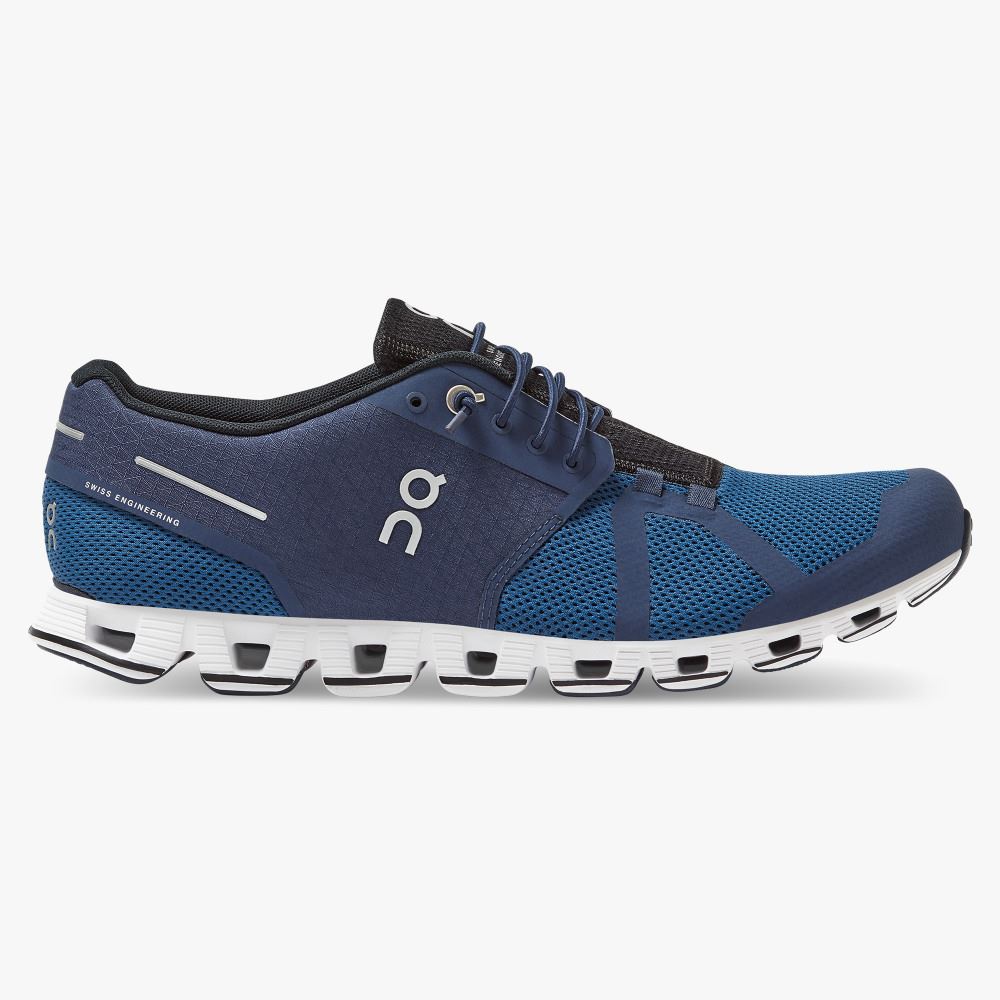 Men\'s On Running Cloud Trainers Blue | BNG7429ZW