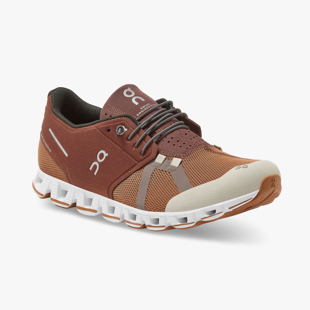 Men's On Running Cloud Trainers Brown | OZM3067VD