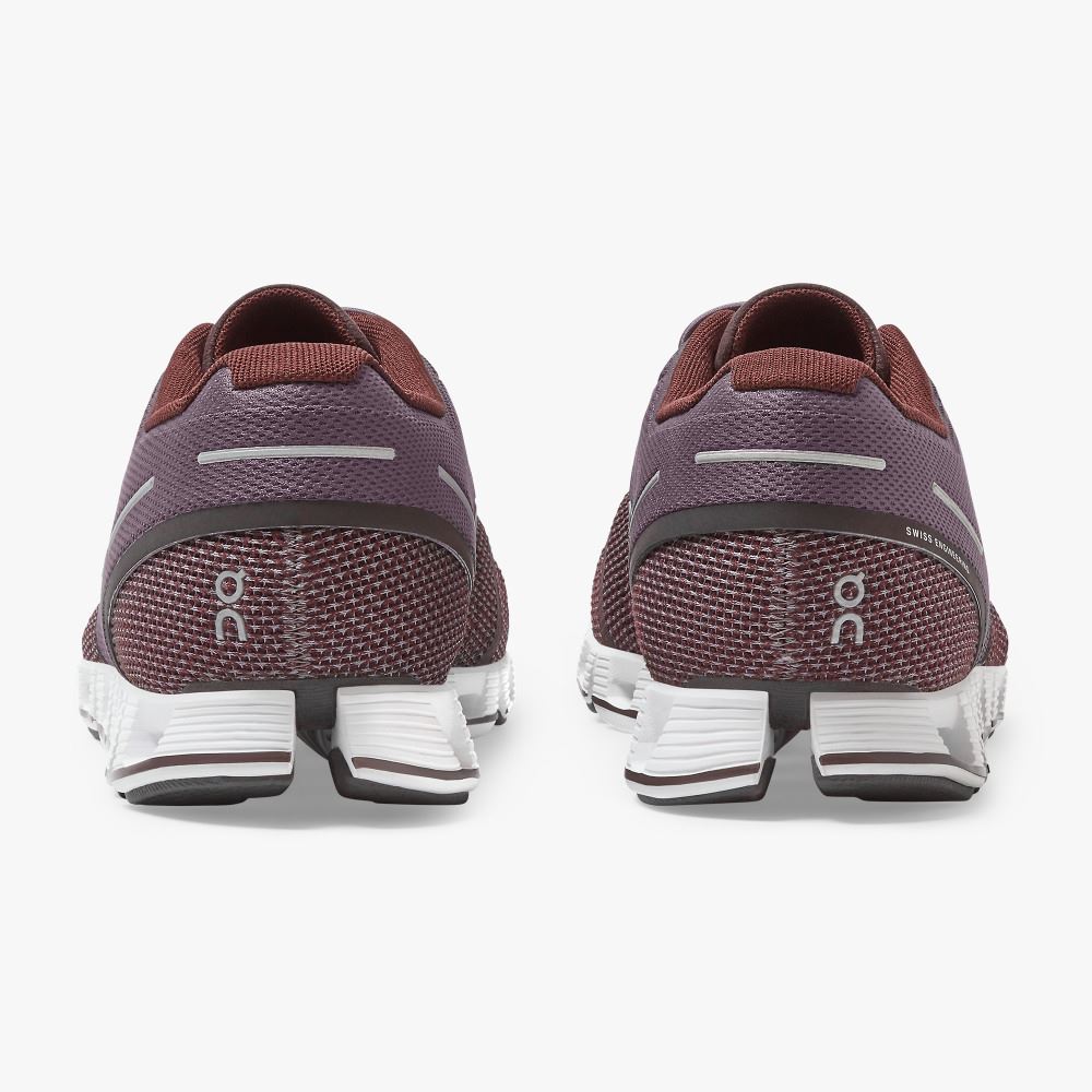 Men's On Running Cloud Trainers Burgundy | PRD8599GV