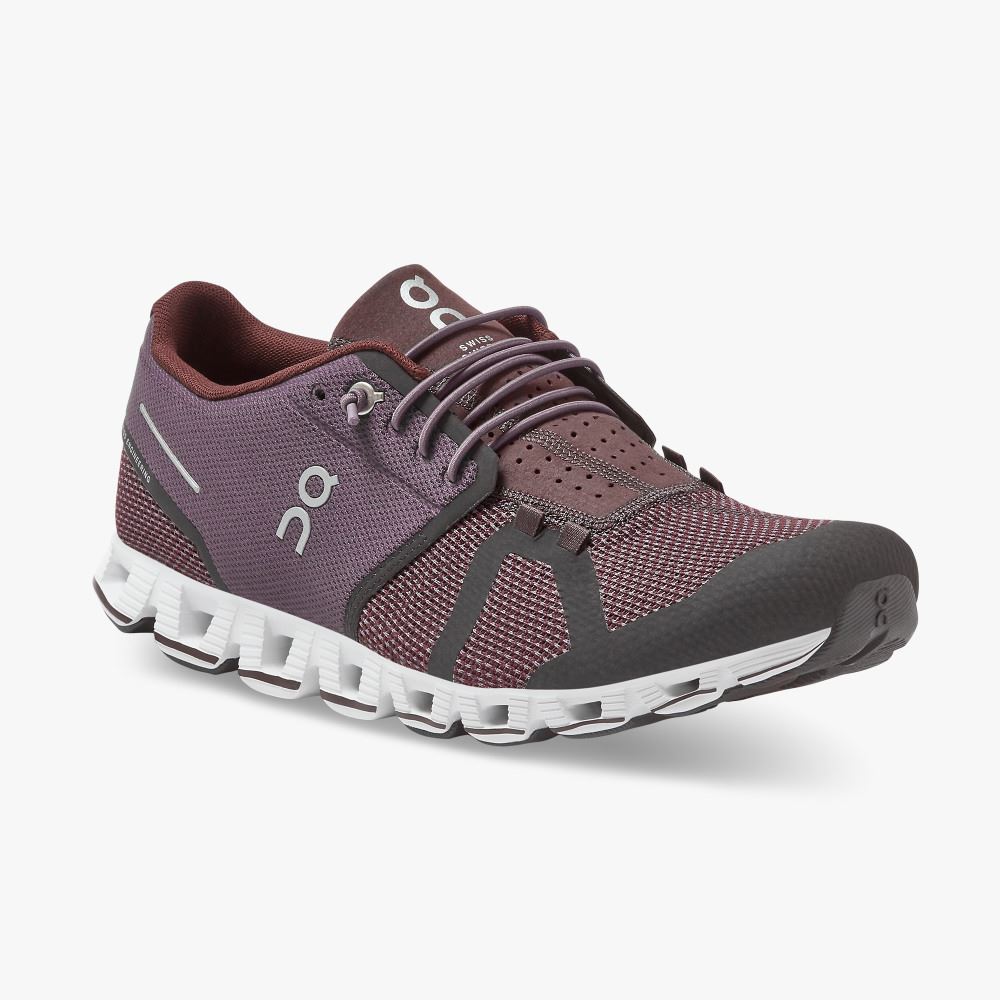 Men's On Running Cloud Trainers Burgundy | PRD8599GV