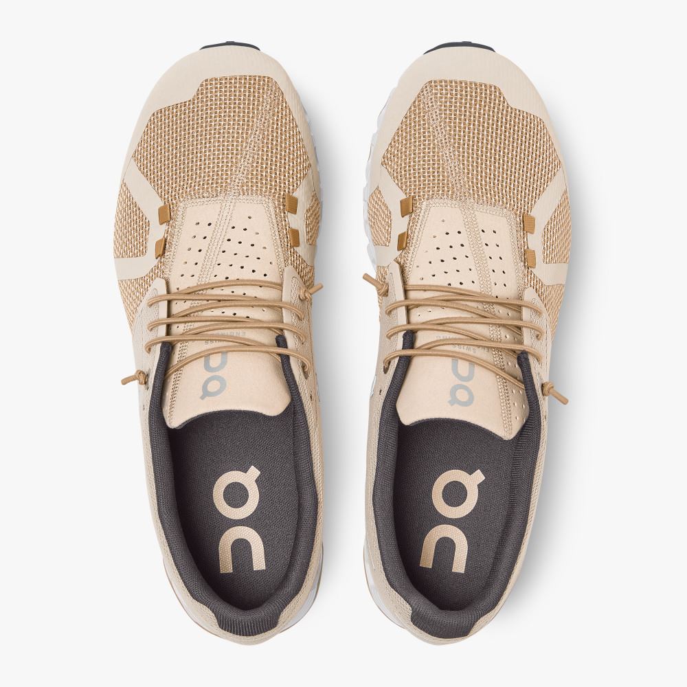 Men's On Running Cloud Trainers Khaki | XKQ263NU