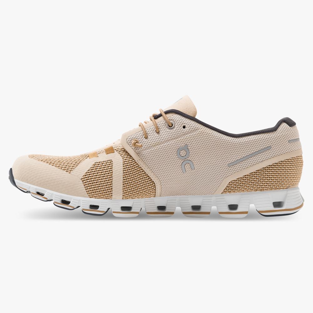 Men's On Running Cloud Trainers Khaki | XKQ263NU