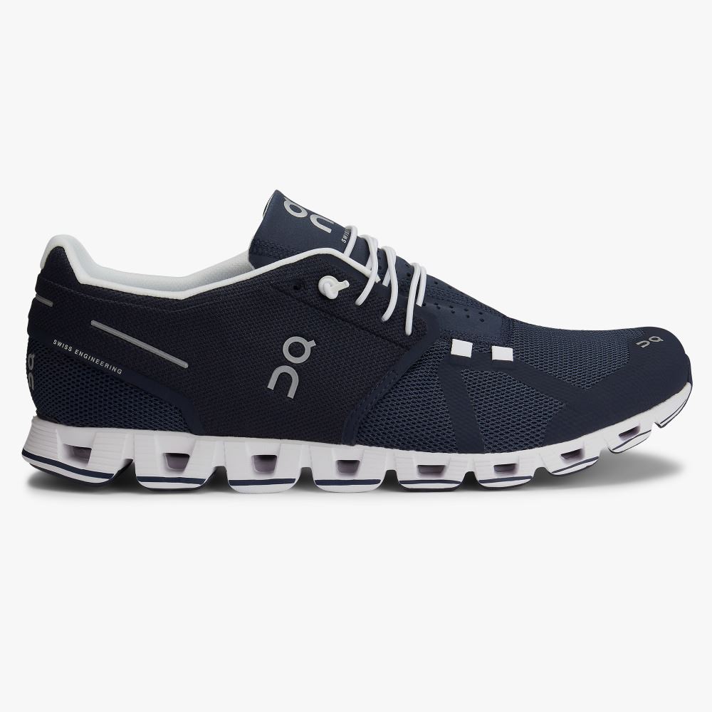 Men\'s On Running Cloud Trainers Navy | VTJ906IH