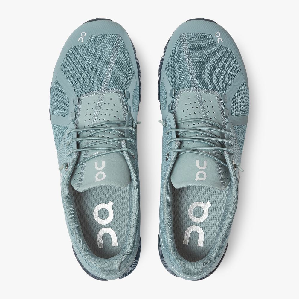 Men's On Running Cloud Trainers Turquoise | IGU2626QX