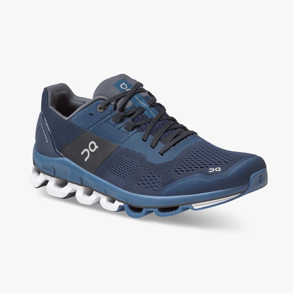 Men's On Running Cloudace Road Running Shoes Navy | YVZ3634IK