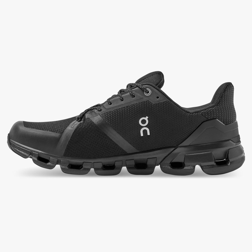 Men's On Running Cloudflyer Road Running Shoes Black | EDQ7096RW