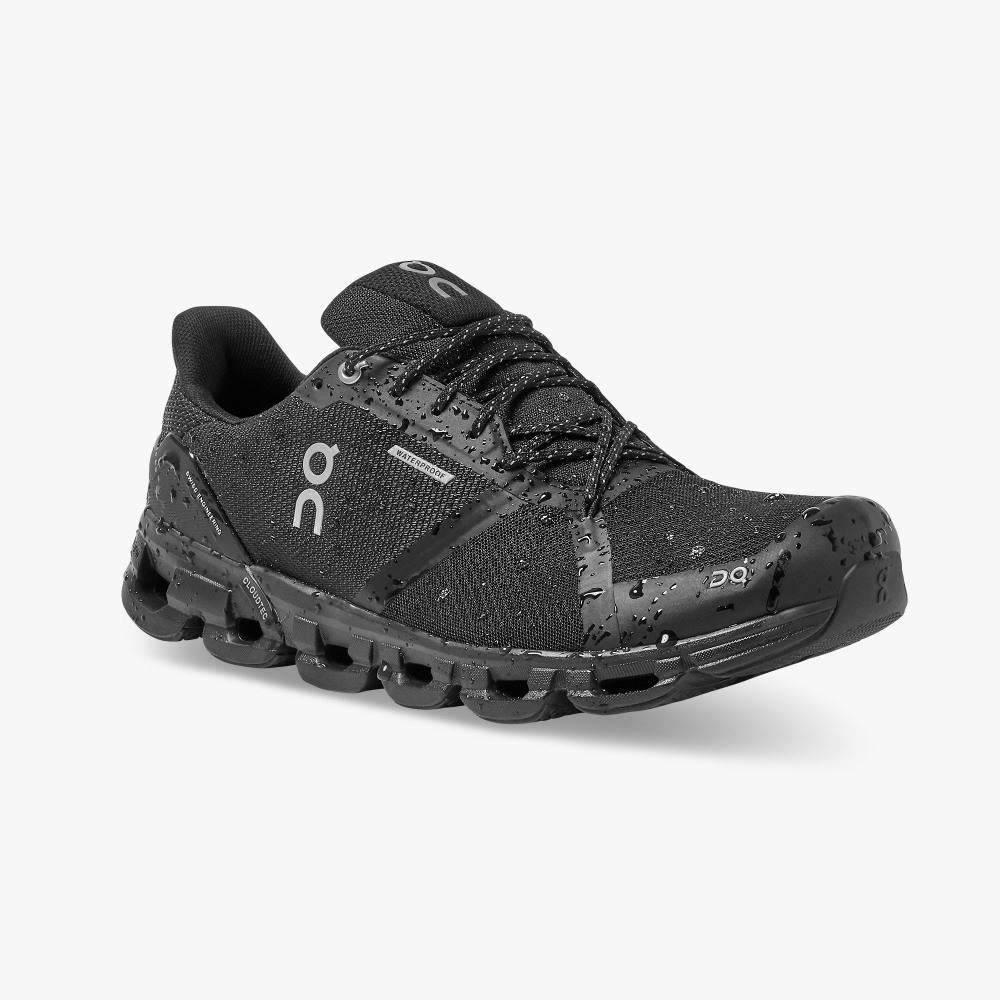 Men's On Running Cloudflyer Road Running Shoes Black | EDQ7096RW