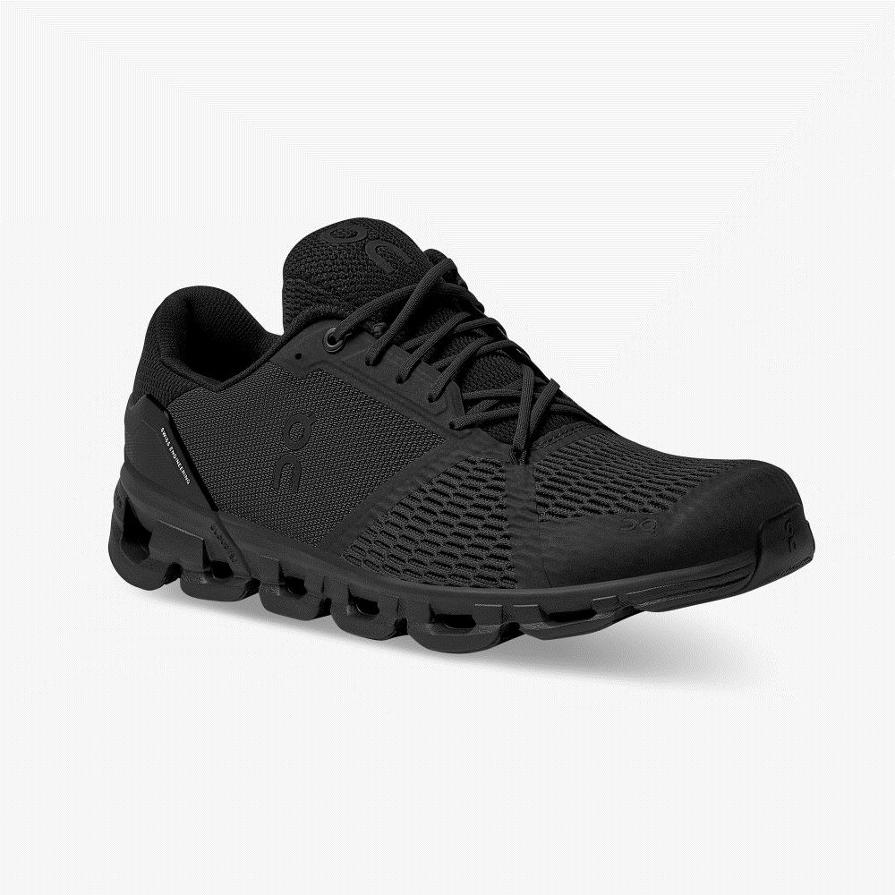 Men's On Running Cloudflyer Road Running Shoes Black | QGU1017JI