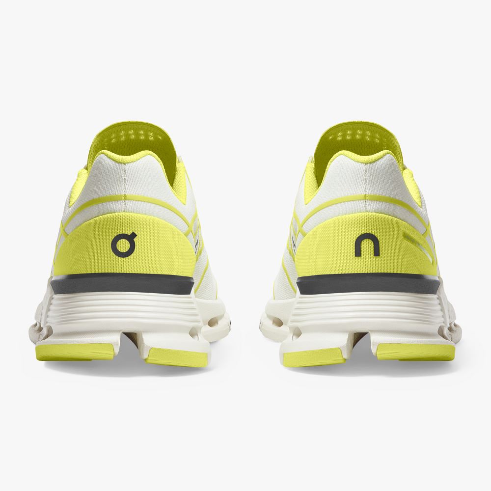 Men's On Running Cloudnova Trainers White Yellow | WPU3836CR