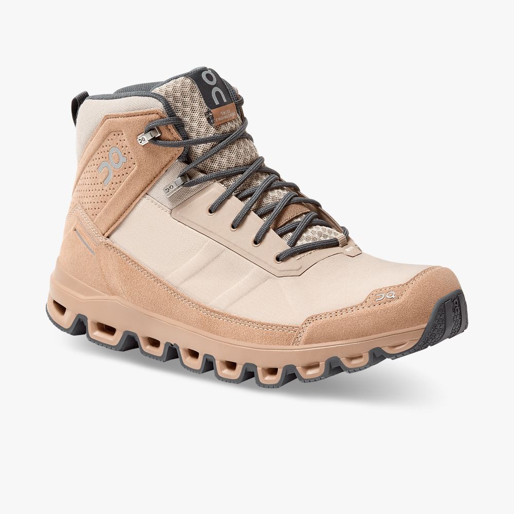 Men's On Running Cloudridge Hiking Shoes Apricot | SMY2052UO