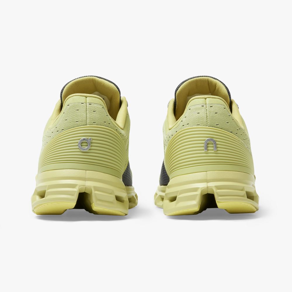 Men's On Running Cloudstratus Road Running Shoes Yellow | MPV3374SG