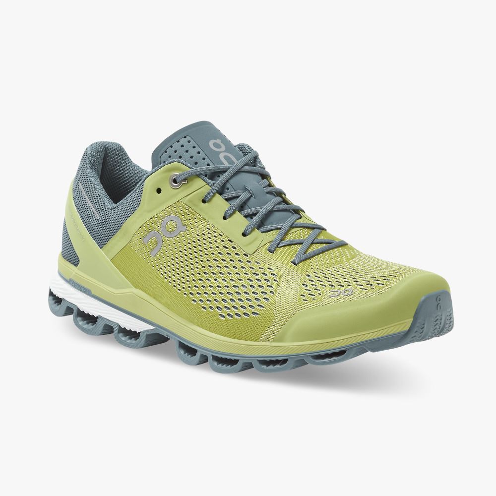 Men's On Running Cloudsurfer Road Running Shoes Green | BIR6839YL