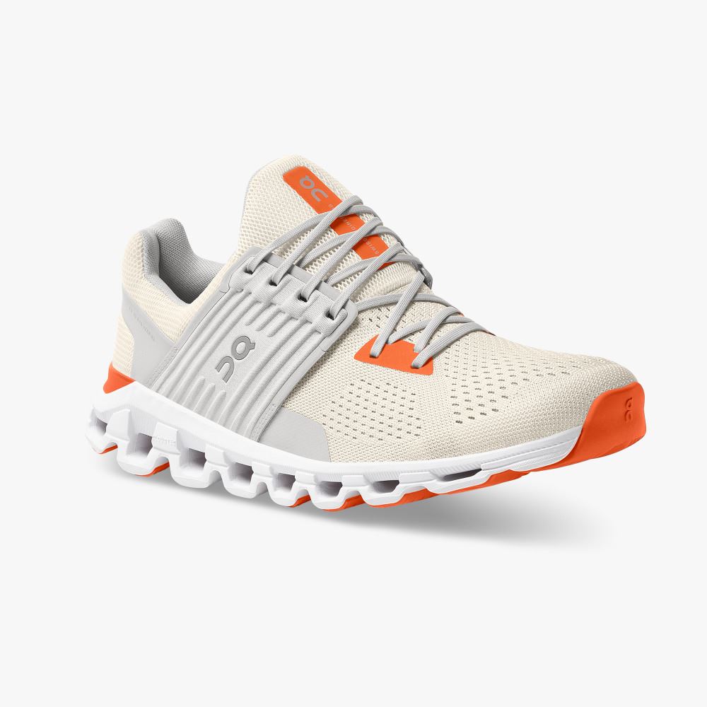 Men's On Running Cloudswift Road Running Shoes White | CWR569OM