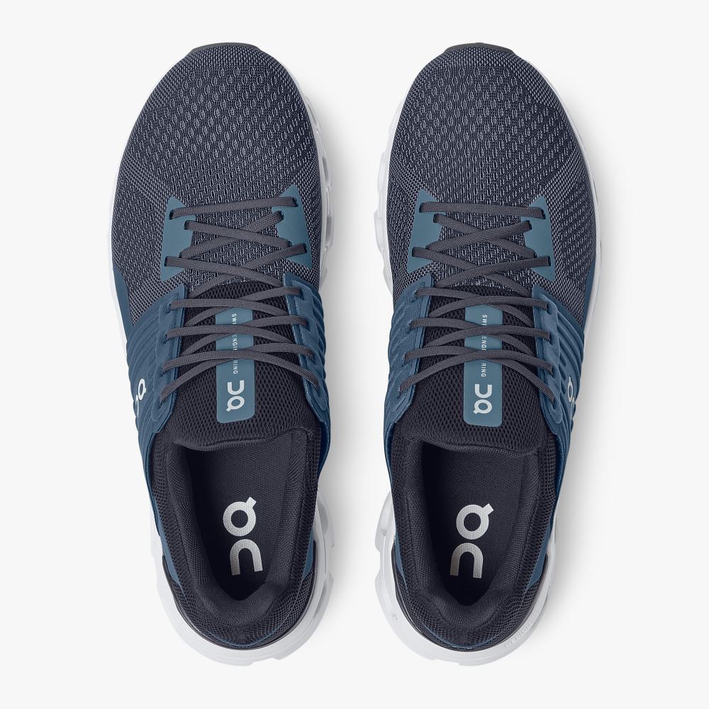 Men's On Running Cloudswift Road Running Shoes Navy | VMI2591IE