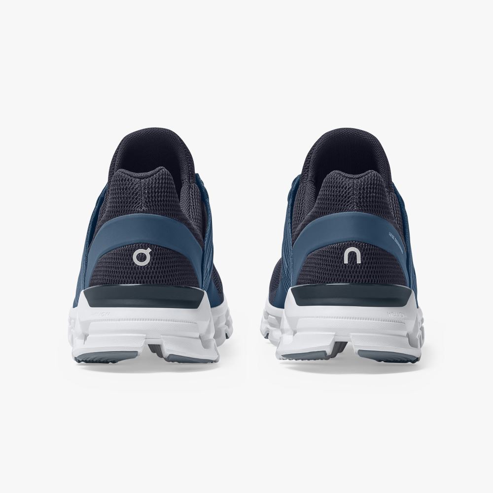 Men's On Running Cloudswift Road Running Shoes Navy | VMI2591IE