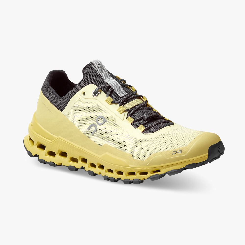 Men's On Running Cloudultra Trail Running Shoes Yellow | AQS7396IM