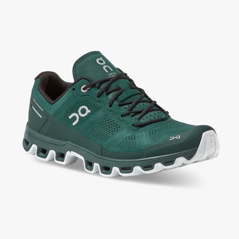 Men's On Running Cloudventure Trail Running Shoes Green | CUM9941KJ