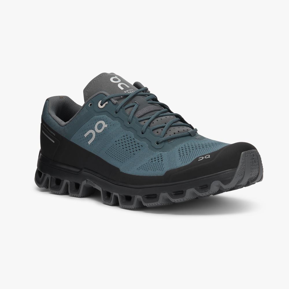 Men's On Running Cloudventure Trail Running Shoes Turquoise | QLI2262EH