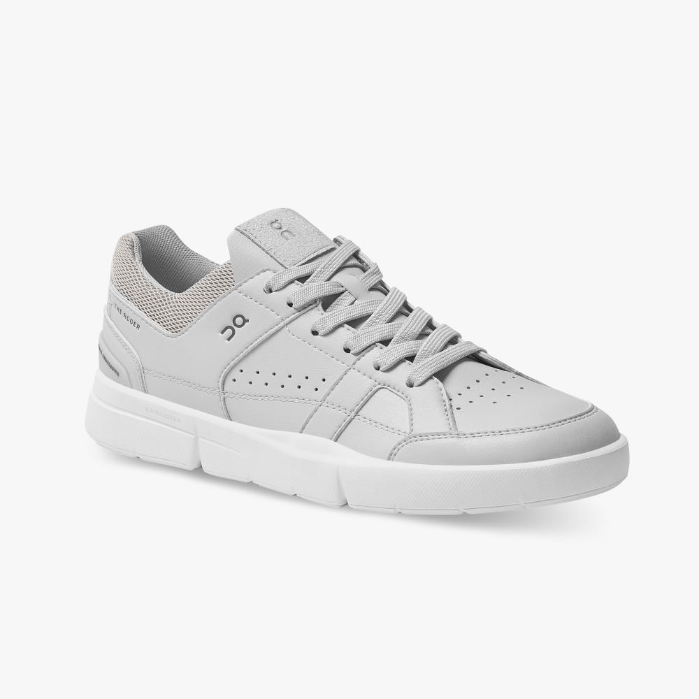 Men's On Running Roger Trainers Grey | IDP7941BN