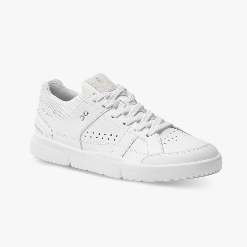 Men's On Running Roger Trainers White | SGK7346MM