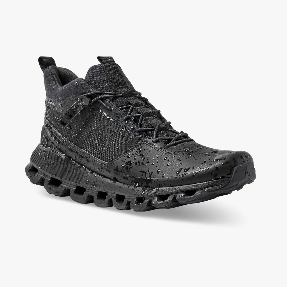 Women's On Running Cloud Hi Trainers Black | KZN1918KR