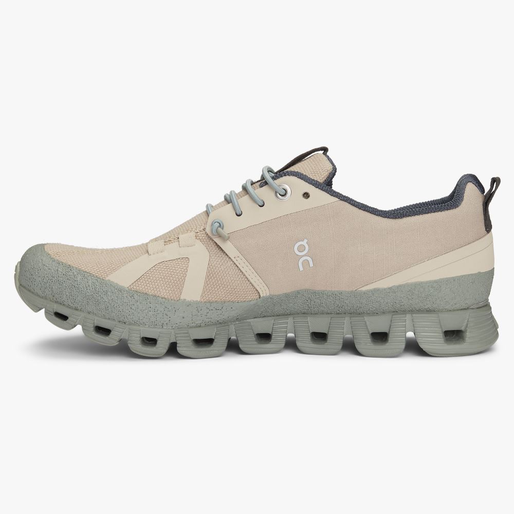 Women's On Running Cloud Trainers Beige Green | ITJ7074TS