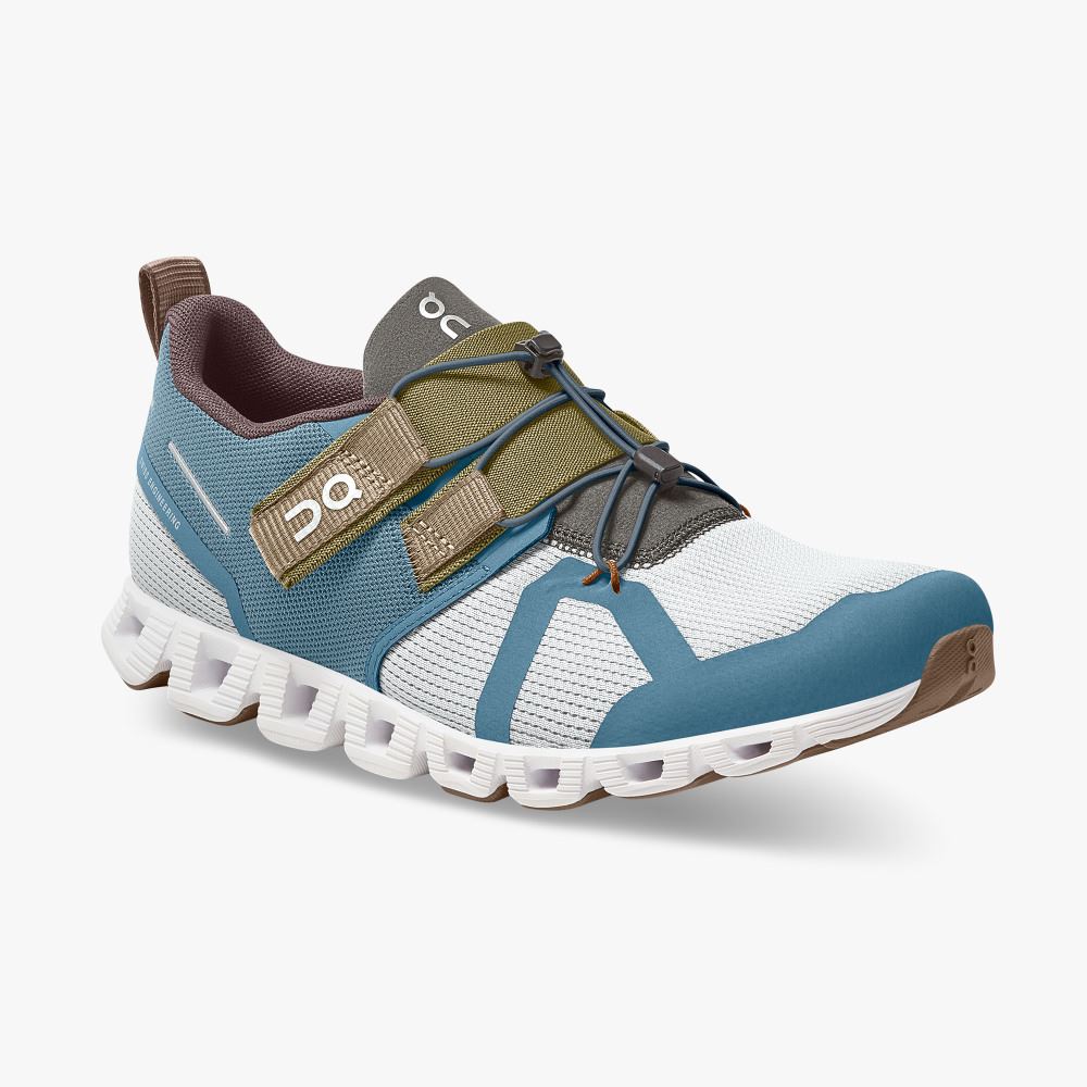 Women's On Running Cloud Trainers Blue White | KJE2962MY