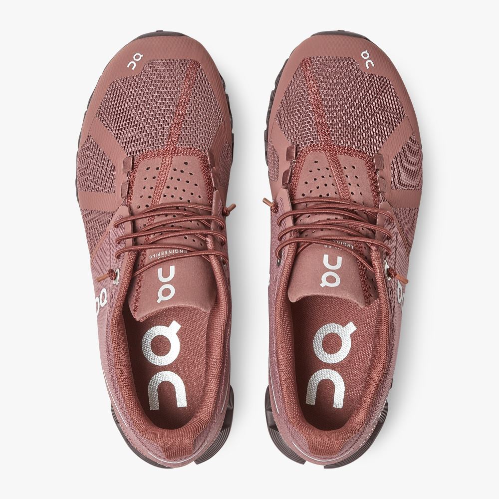 Women's On Running Cloud Trainers Light Burgundy | FOY155XU