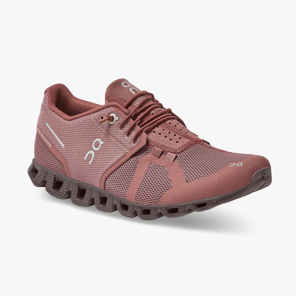 Women's On Running Cloud Trainers Light Burgundy | FOY155XU