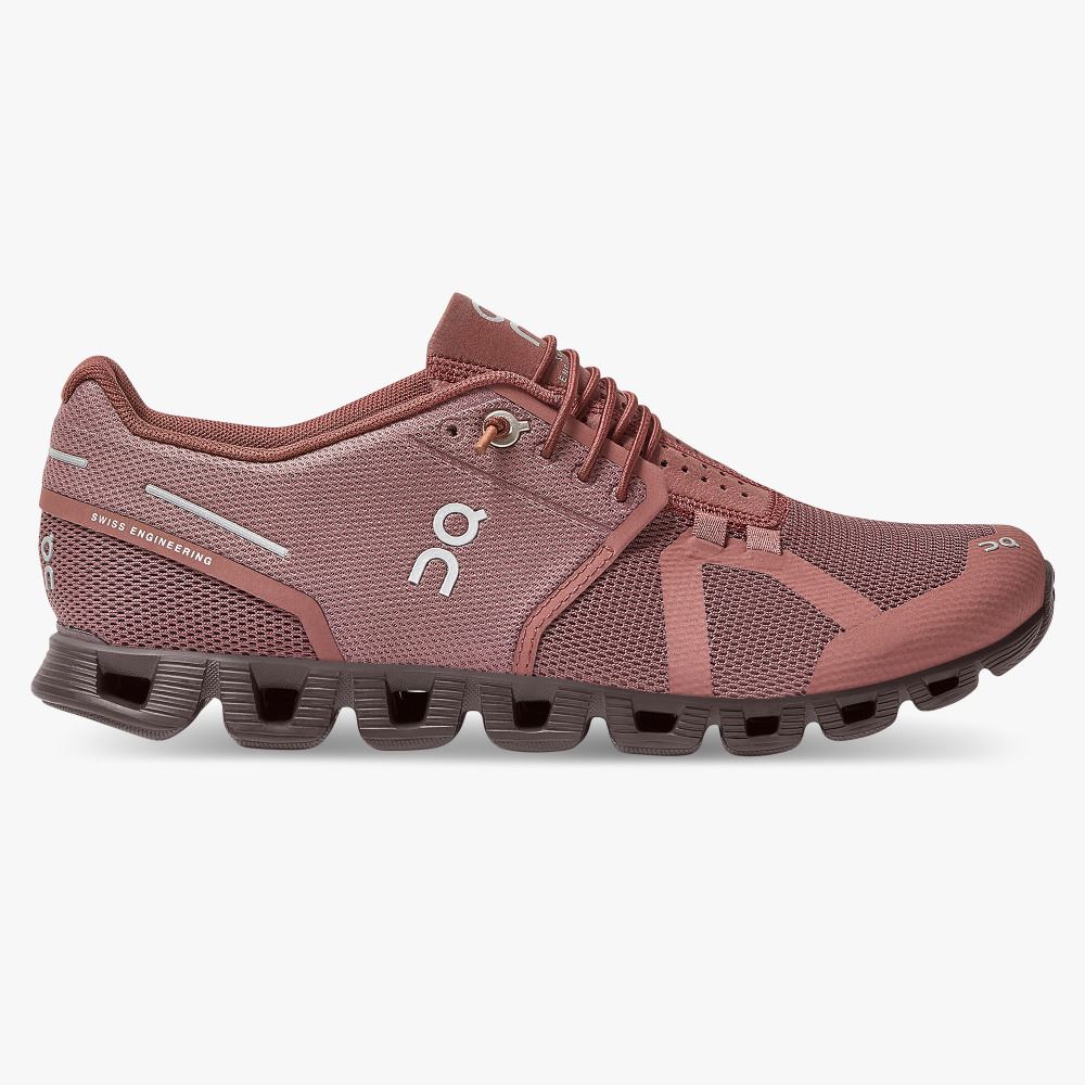 Women\'s On Running Cloud Trainers Light Burgundy | FOY155XU