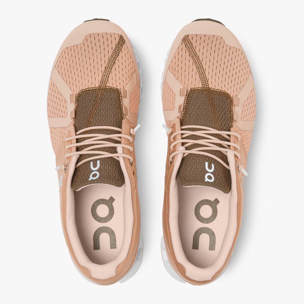 Women's On Running Cloud Trainers Light Brown | RJN2684EX