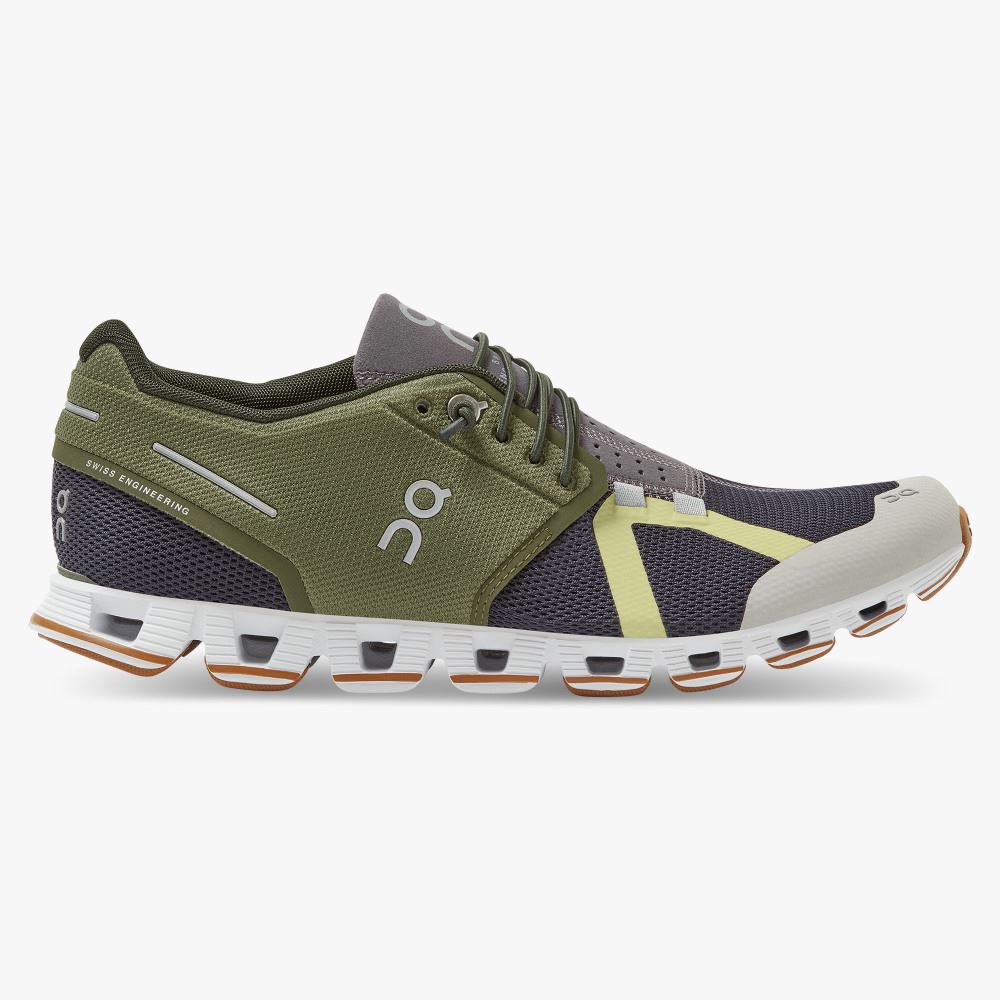 Women\'s On Running Cloud Trainers Olive Navy | BXZ9526TZ