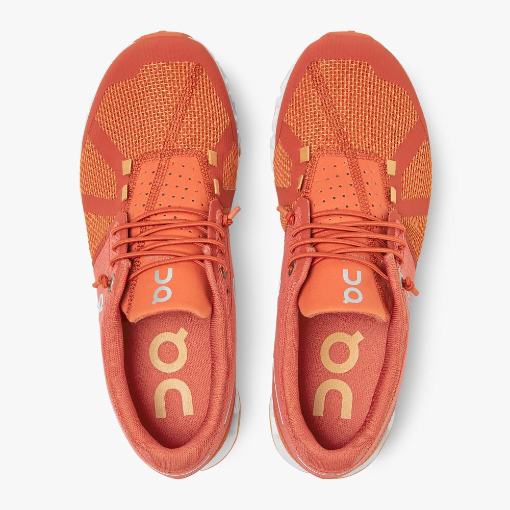 Women's On Running Cloud Trainers Orange Red | YVA6660CN