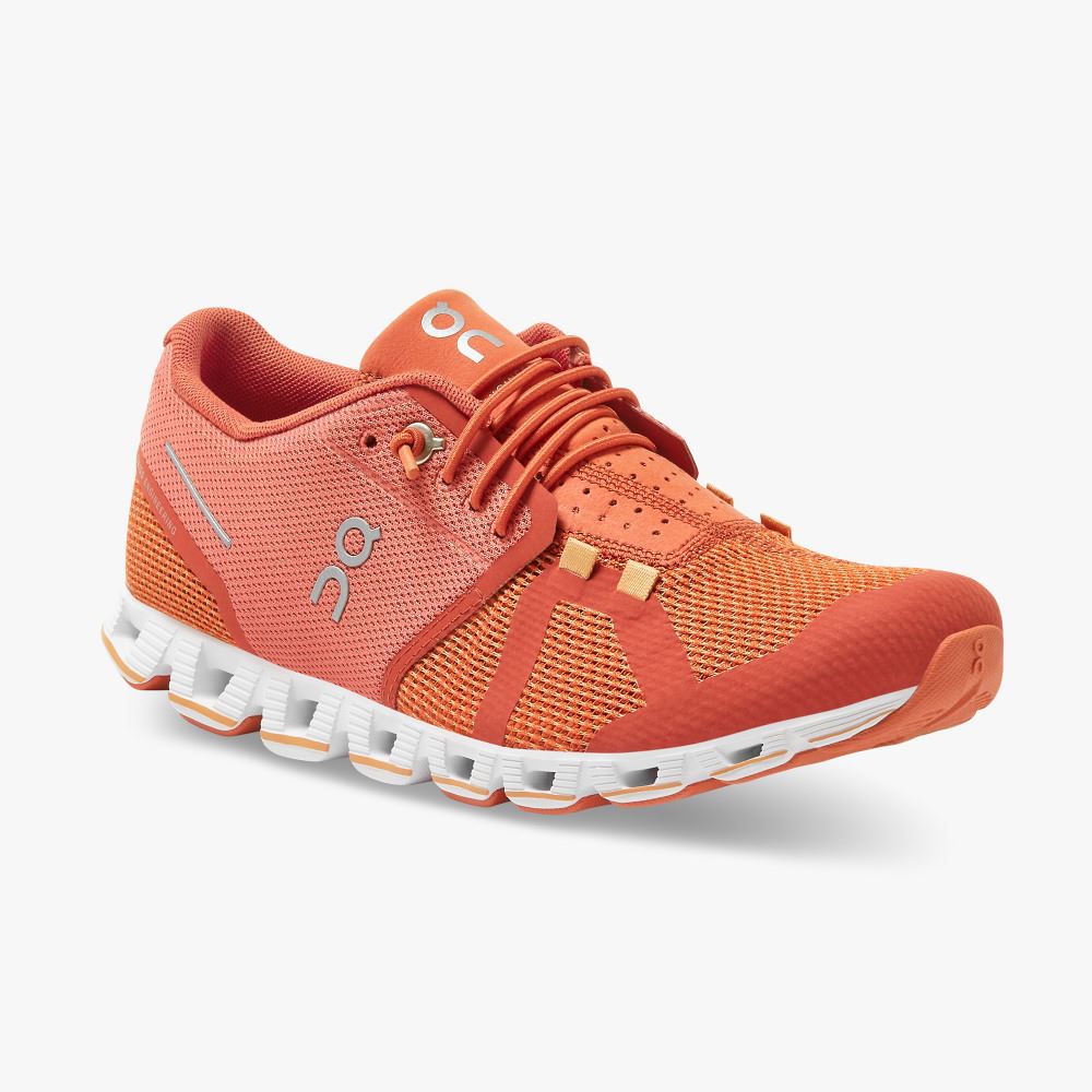 Women's On Running Cloud Trainers Orange Red | YVA6660CN