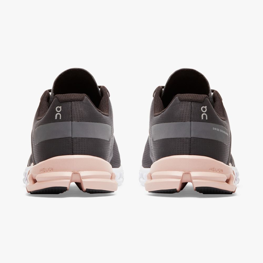 Women's On Running Cloudflow Road Running Shoes Dark Grey | VAP7114GW