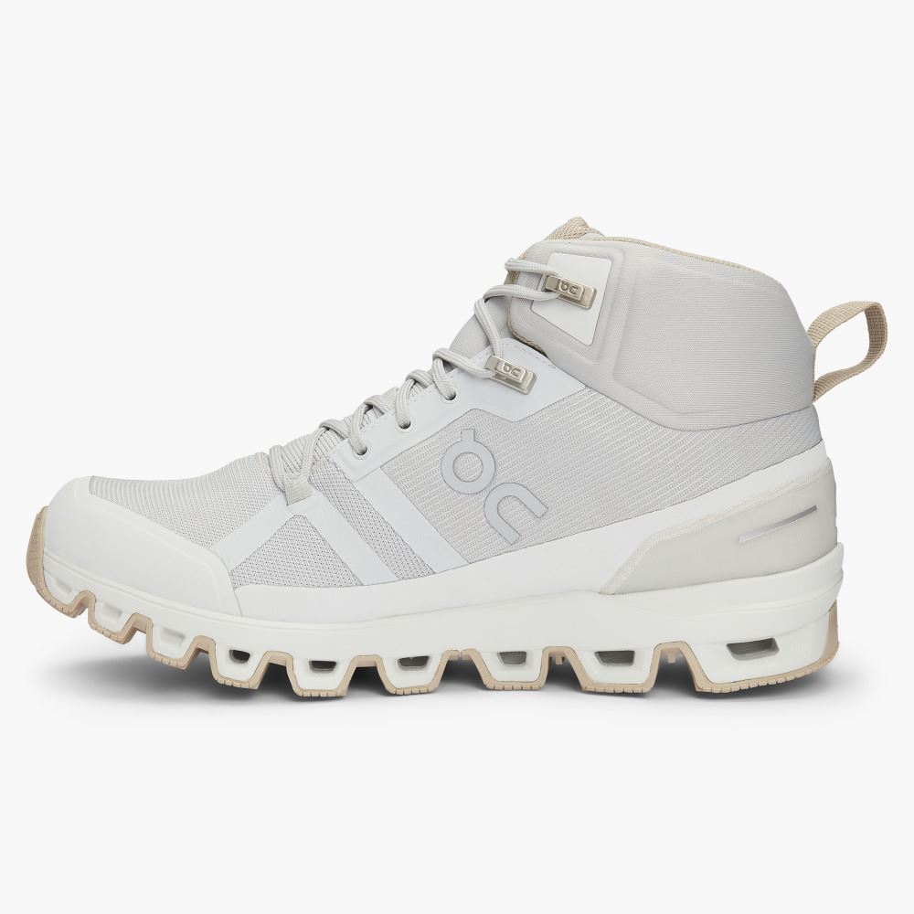 Women's On Running Cloudrock Hiking Shoes White | GDW2344NK