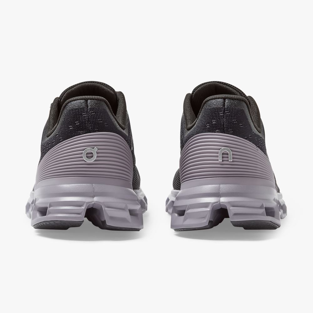 Women's On Running Cloudstratus Road Running Shoes Black | OVQ8741SW