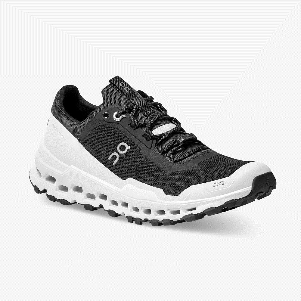 Women's On Running Cloudultra Trail Running Shoes Black White | NSN4914TF