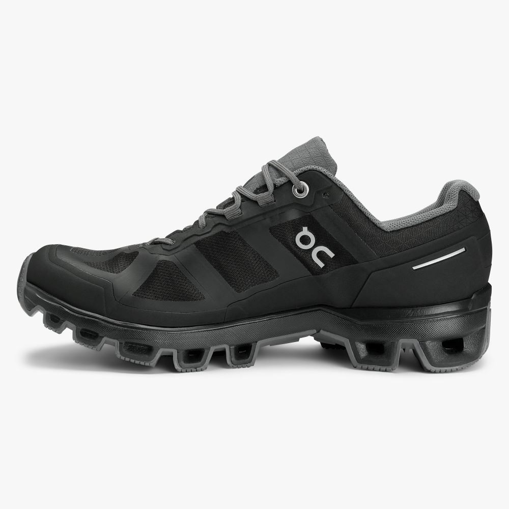 Women's On Running Cloudventure Trail Running Shoes Black | PCD6698OT