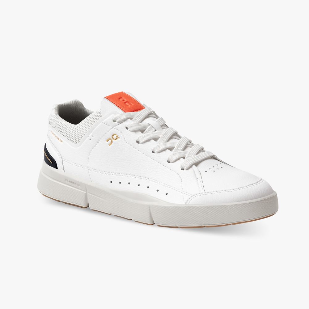 Women's On Running Roger Trainers White | AHV4413OH