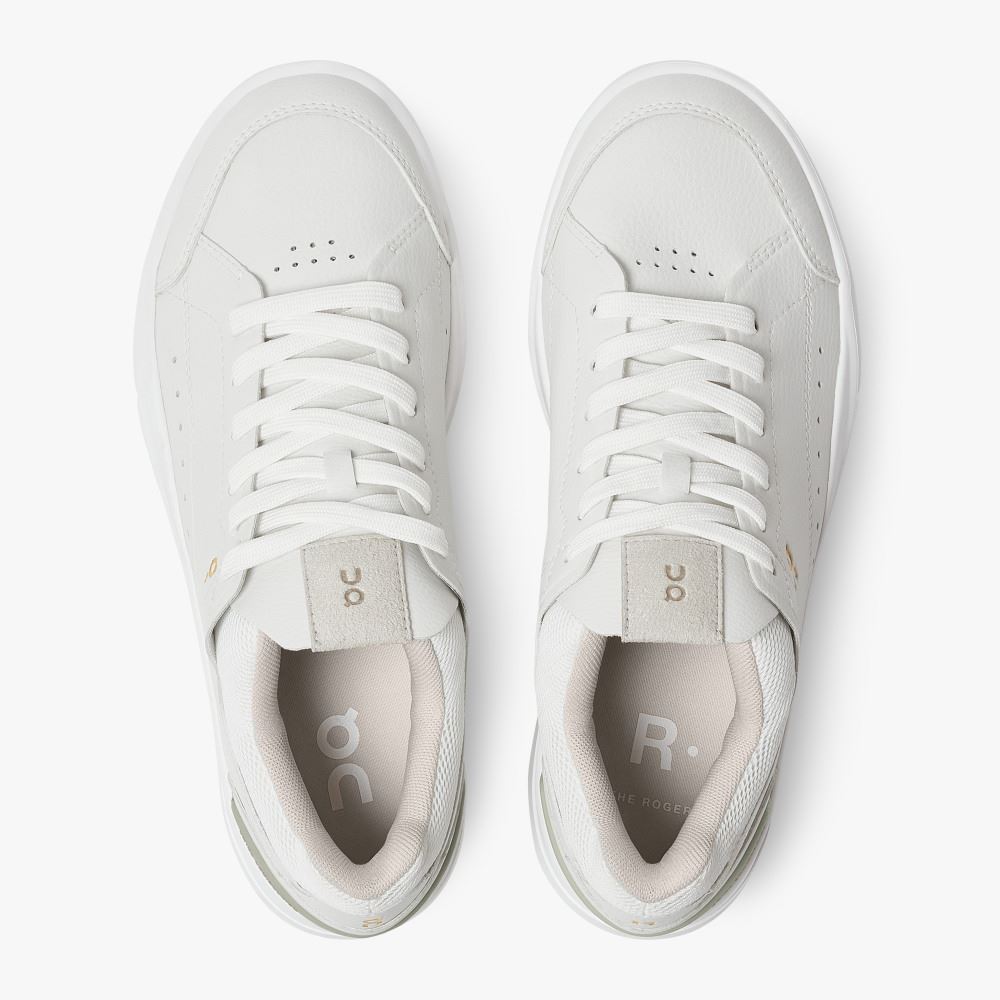 Women's On Running Roger Trainers White | QWI8736XB