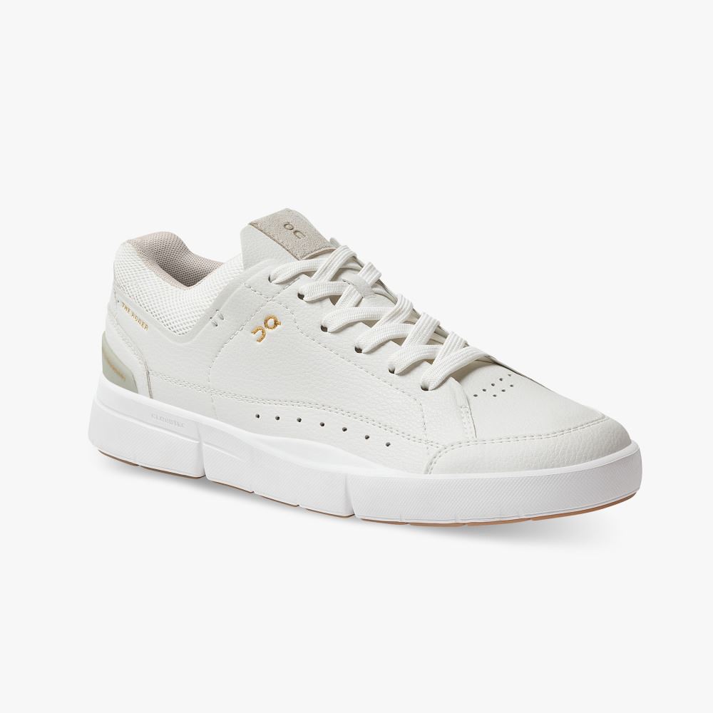 Women's On Running Roger Trainers White | QWI8736XB