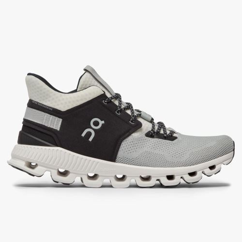 Men's On Running Cloud Hi Trainers Grey Black | FZF8187AV